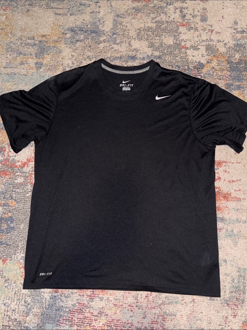 Nike Black Dri-FIT Short Sleeve Crew T-Shirt